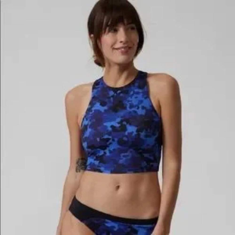 Athleta Conscious Crop Bikini Top A-C, Size Medium